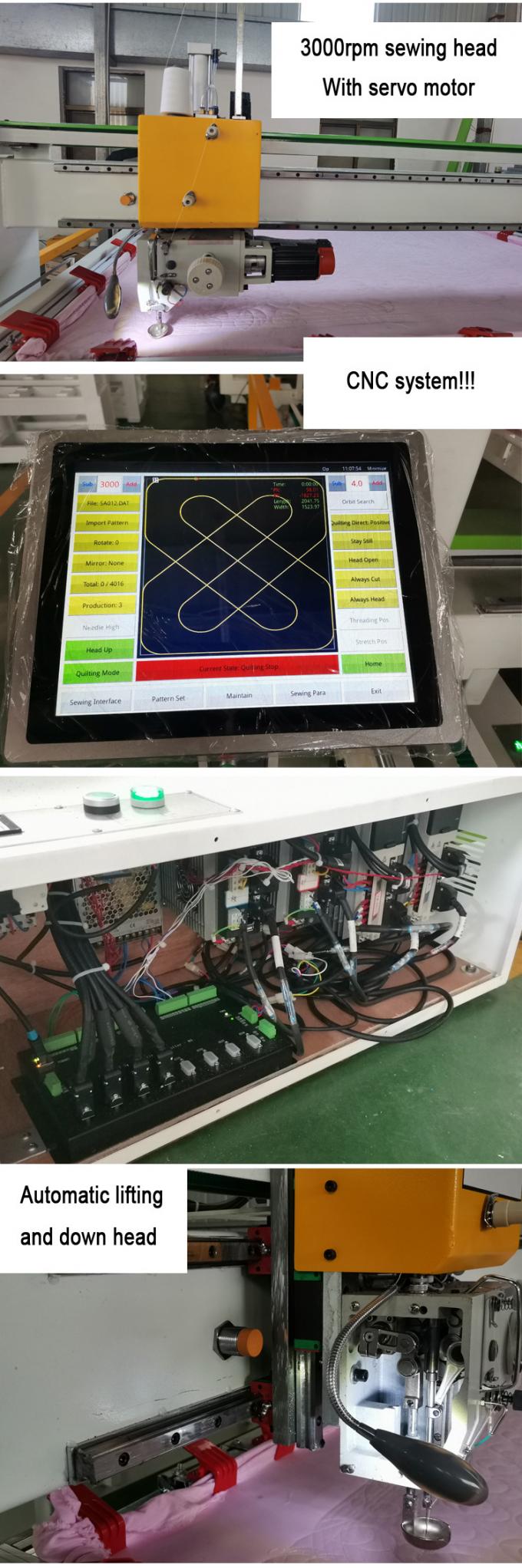 Computergesteuerte Daunendecke, die steppenden Maschine Cnc steppende Maschine der einzelnen Servonadel herstellend näht